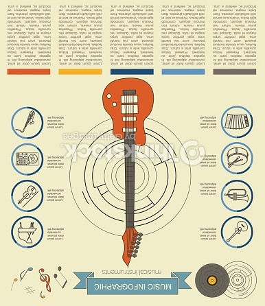 Musical Instruments Infographic Template